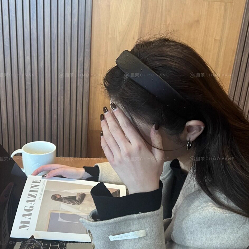 黑钻缎面发箍新款高颅顶头箍