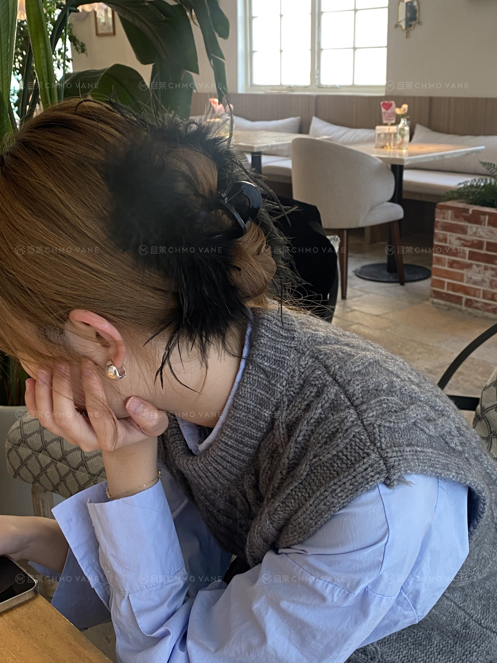 且茉~店主自留~高定版驼鸟毛发抓后脑勺鲨鱼夹氛围感新款头饰发饰,饰品/流行首饰/时尚饰品新,发饰,淘宝优惠券,粉丝福利购,淘宝优惠卷