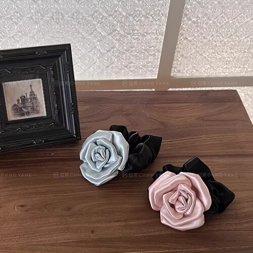 茶手工花花肠圈发圈新款