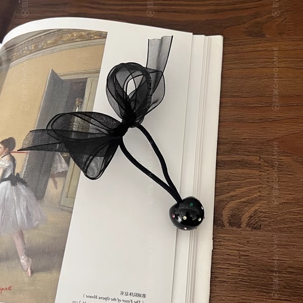 欧根纱蝴蝶结皮筋头绳