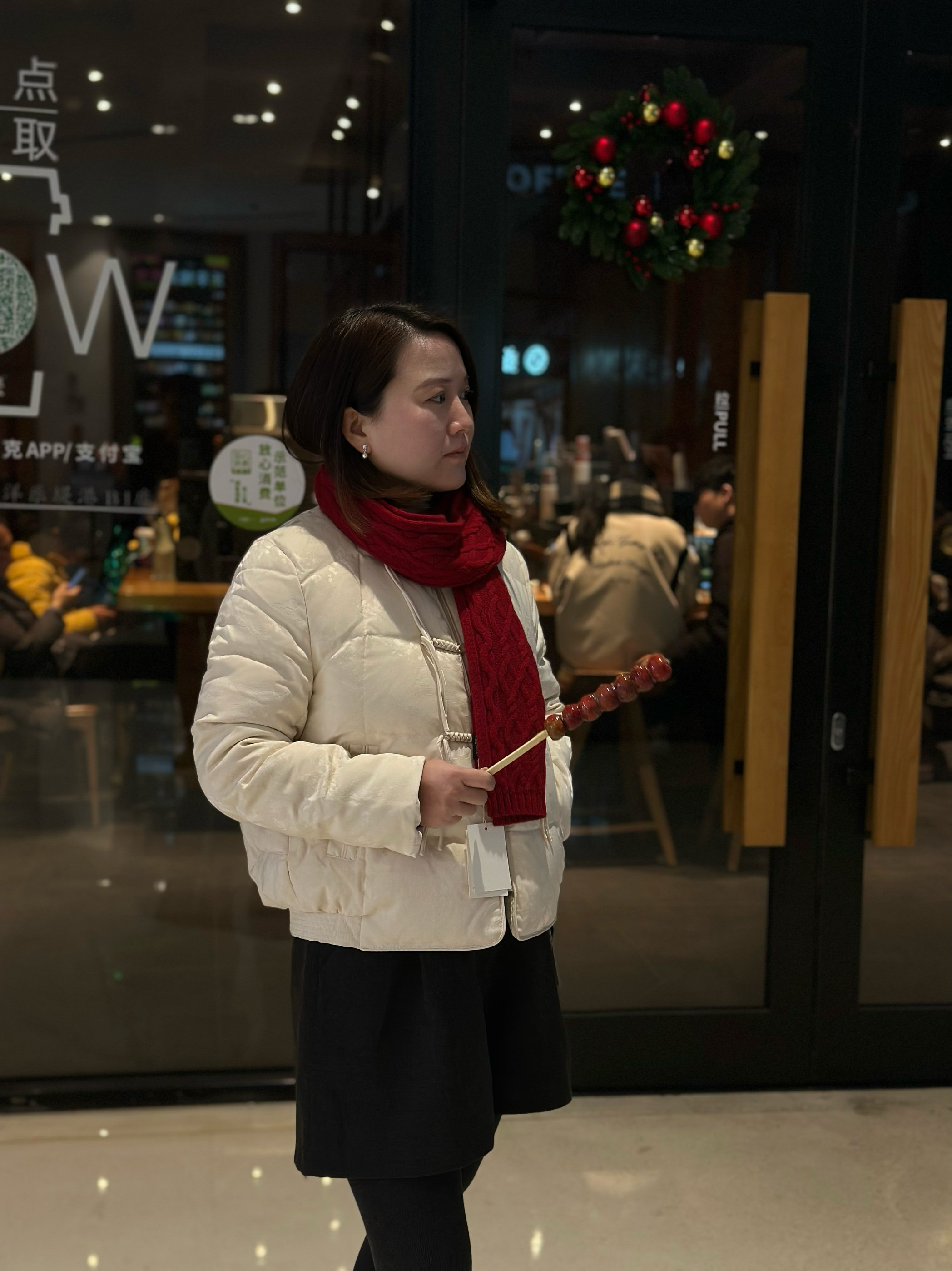 盘扣羽绒服女冬季女装白鸭绒复古兔毛领夹克款国风外套新中式