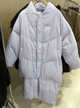 keep mix 正版正品长款淡紫色羽绒服 高品 适合163以上