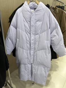 keep mix 正版长款淡紫色羽绒服 高品 适合163以上