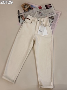 型好 版 尺码 标准 保暖 Ouna米色老爹裤 内里抓绒秋冬加厚 牛仔裤