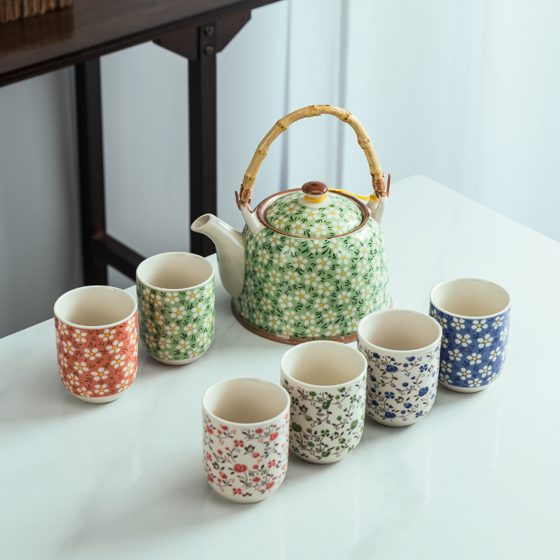 泥魅提梁壶套装大容量老式水壶