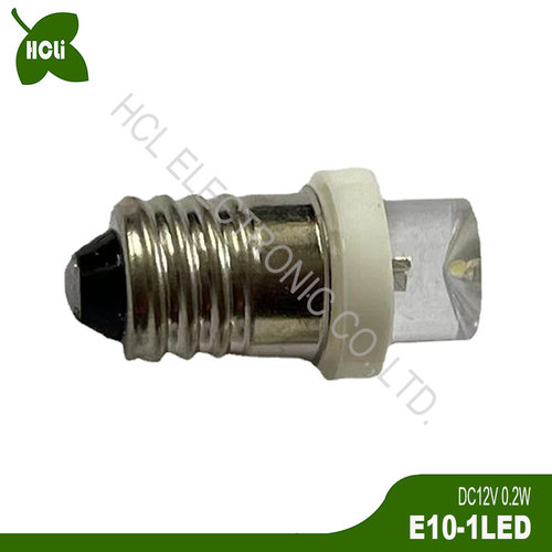 高亮凹头 DC3V 4.5V 6.3V 9V 12V 24V E10 LED灯泡 汽车灯 仪表灯