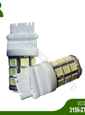 高品质 12V T25 3156 P27W LED汽车尾灯 倒车灯 转向灯 行车雾灯
