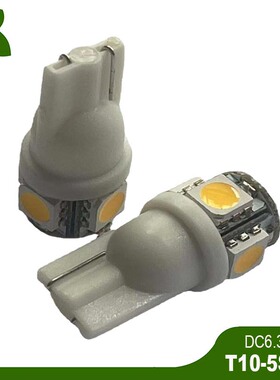 高品质 5050 DC6V 6.3V T10 W5W 194 168 LED灯泡 信号灯 指示灯