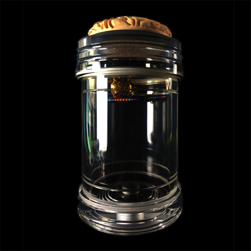 罐王•S41•黄杨镂韵•李勇黄杨木蒙心蝈蝈罐配黄铜兔子簧65*135