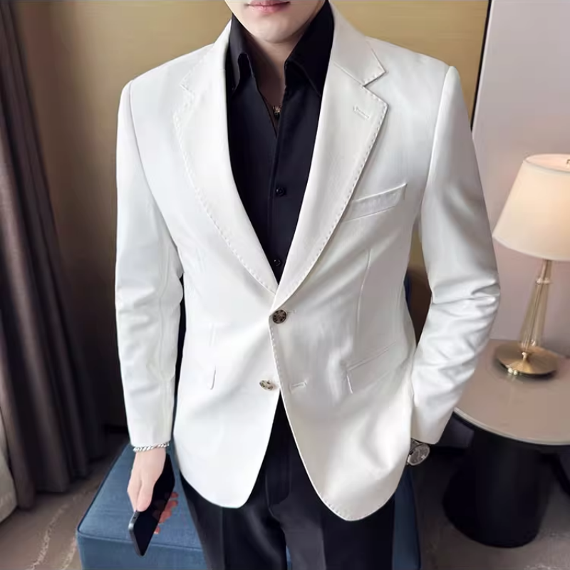 西服男修身高级英伦商务绅士正装