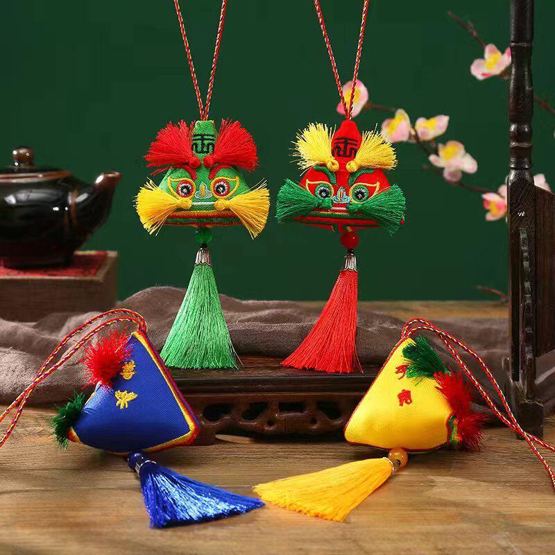 CLASSIC TIGER EMBROIDERY TIGER HEAD SACHET ZONGZI TIGER RICE DUMPLINGS DRAGON BOAT FESTIVAL SACHET PIVOTAL COURT