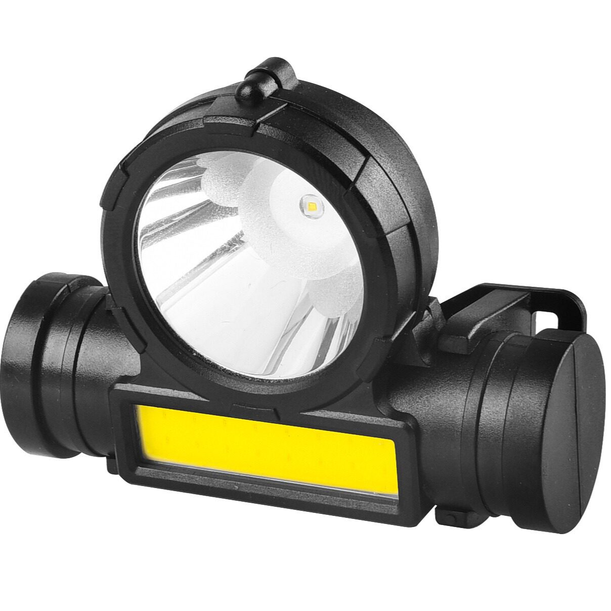 新款xpe cob锂电池充电头灯户外强光磁铁工作灯钓鱼灯70g