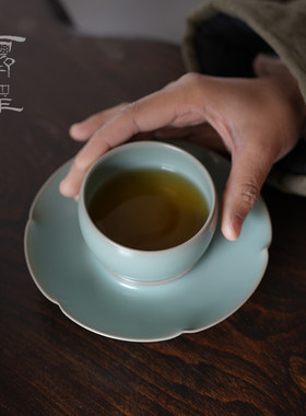 李志强汝窑宋式茶盏仿古釉