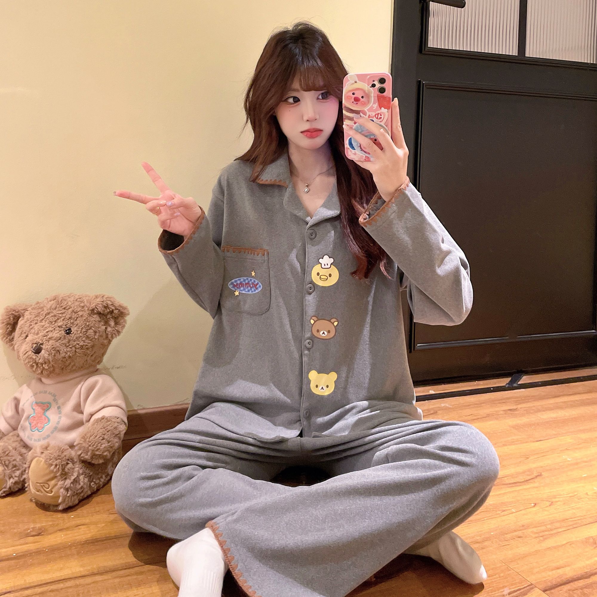 睡衣女春秋季2026新款爆款德绒