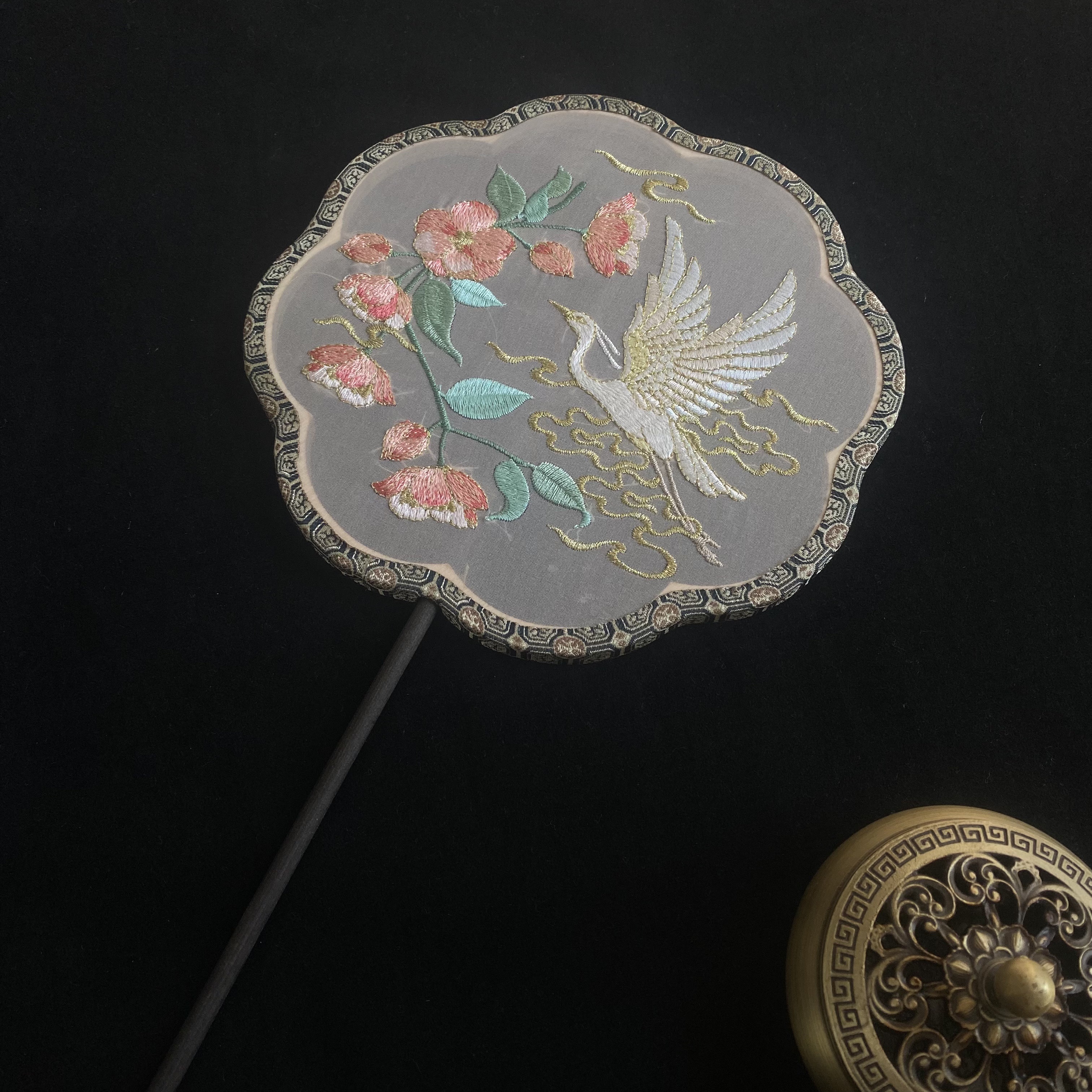 古风宫扇古典刺绣团扇汉服舞蹈扇