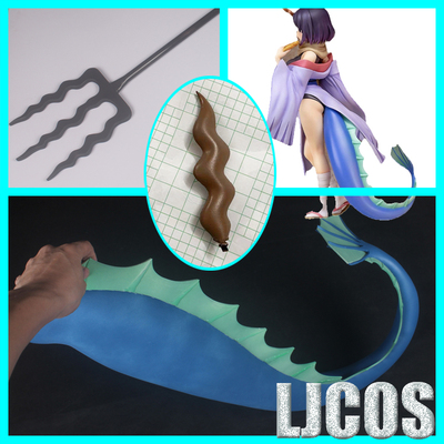 LJCOS 小林家的龙女仆 艾露玛 头饰 尾巴cosplay道具