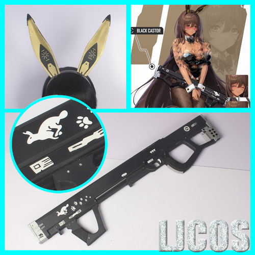 【LJCOS】NIKKE妮姬 胜利女神 NOIR诺亚尔 黑兔耳朵cosplay道具