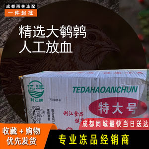 放血特大鹌鹑肉去内脏新鲜冷冻油炸烧烤炖汤100只包邮食用2.3两