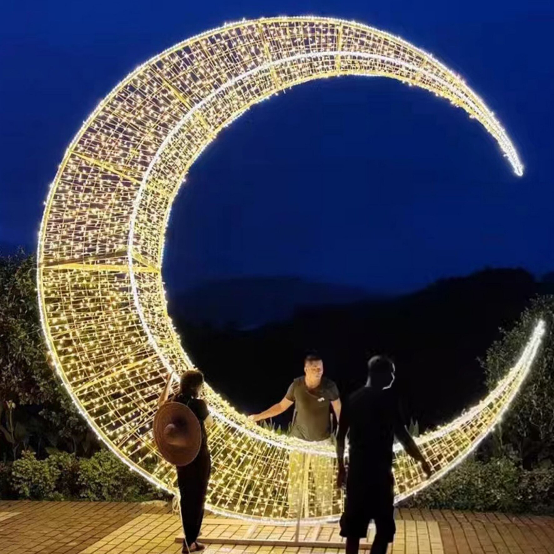 网红打卡灯光造型节日美陈