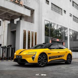 适用于阿维塔06车贴拉花车身两侧个性装饰彩贴12 07汽车运动拉花