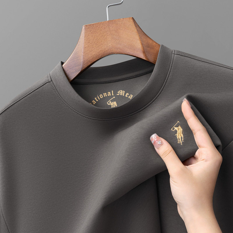 保罗正品春秋季长袖T恤中青年男士圆领休闲运动打底衫套头卫衣男t