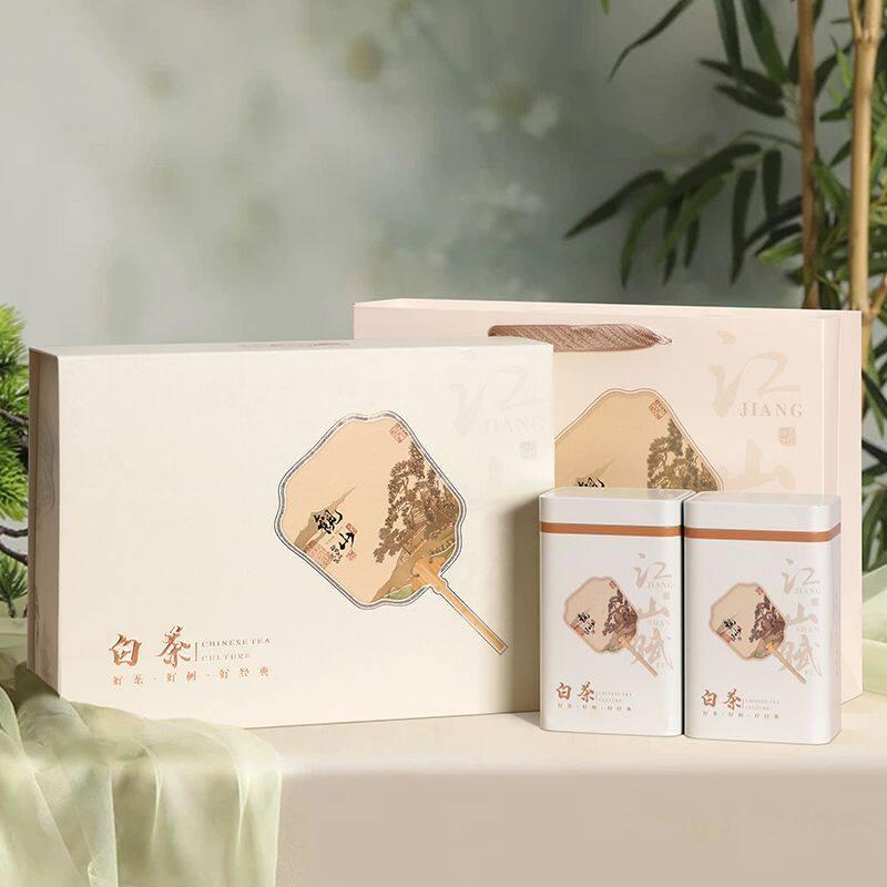 用装茶礼吉式白茶盒装档包空半高盒斤金黄芽绿通安盒茶叶品定中制
