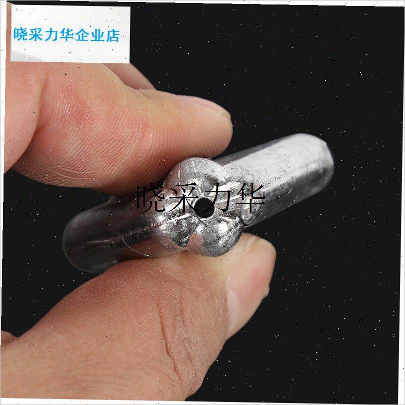 飞机铅坠塑芯扁铅坠中通t海杆抛竿防走水防挂底钓鱼通心铅坠铅坨l