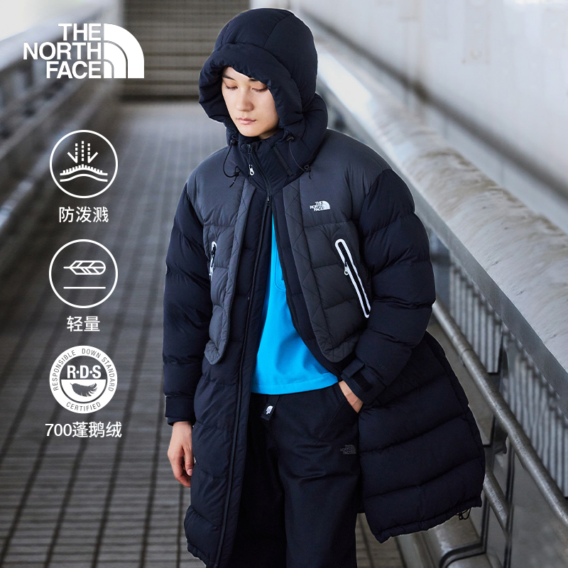 北面UE女长款轻量鹅绒服