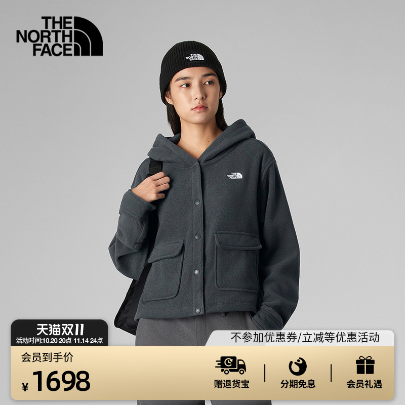 北面UE设计师款女保暖抓绒上衣