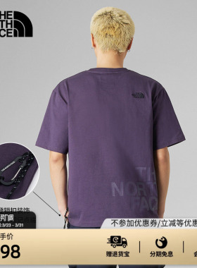 北面UE设计师款短袖T恤男纯棉简约舒适户外新款TheNorthFace|8F4N