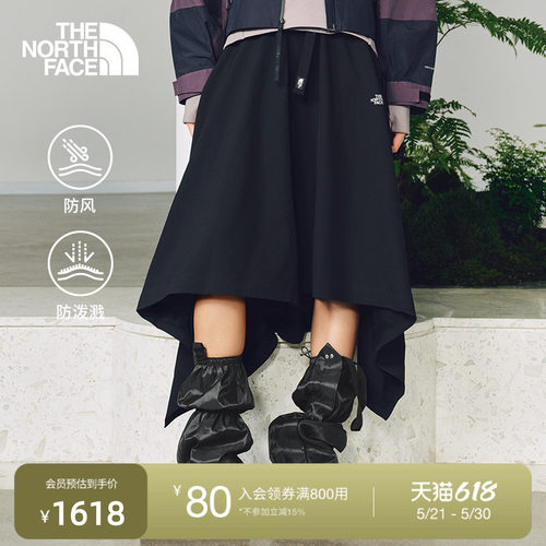 北面UE设计师款女防风防泼水半裙