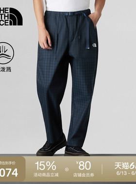 北面UE设计师款格纹休闲裤男多口袋户外防泼水TheNorthFace|8E1Y