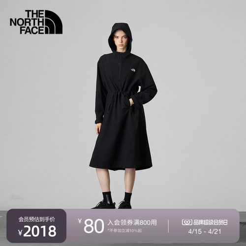 北面UE设计师款女防泼水连衣裙