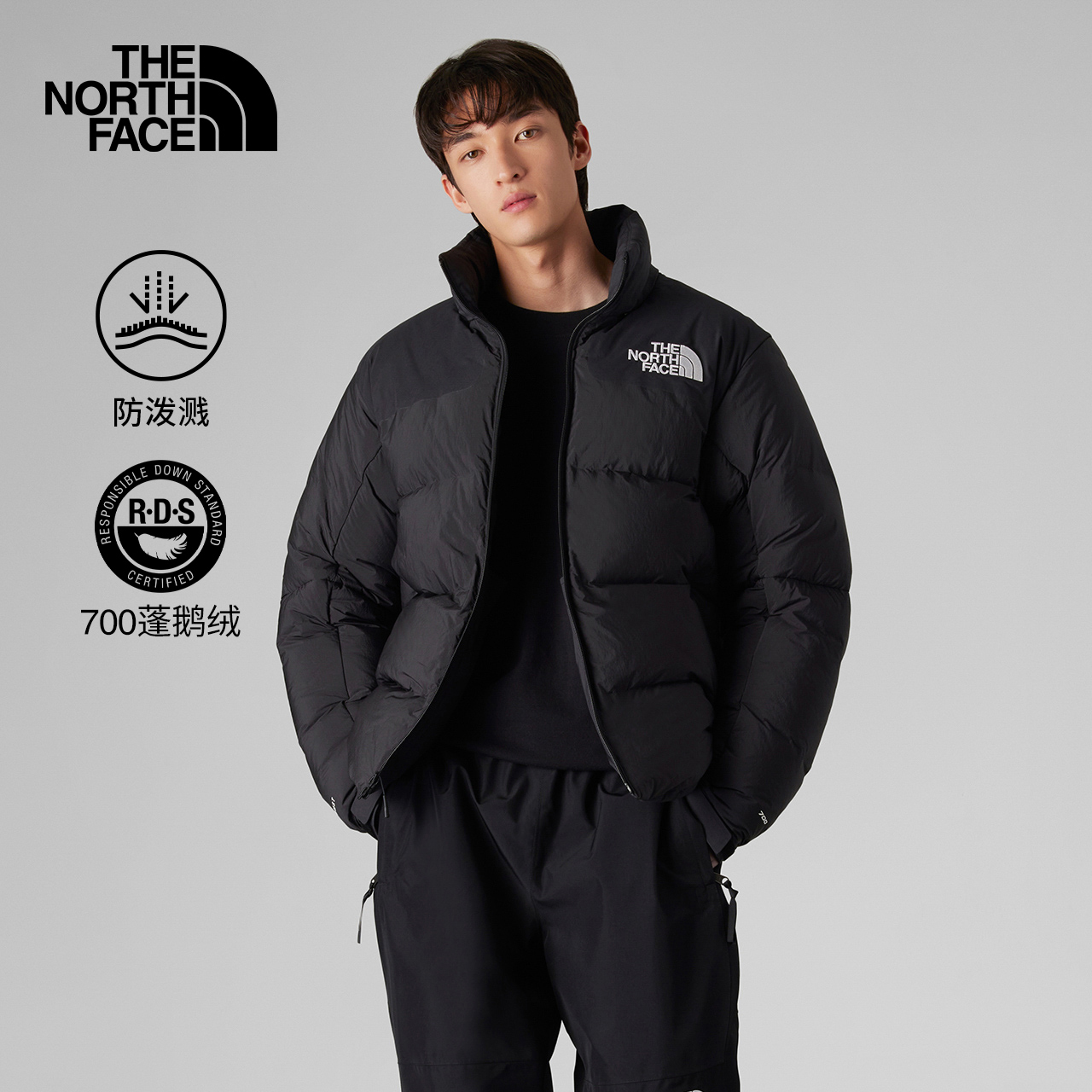 北面UE男可拆卸鹅绒服马甲