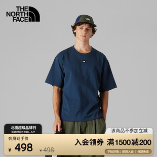 北面UE男短袖 8BTV T恤重磅纯棉宽松舒适城市户外休闲TheNorthFace