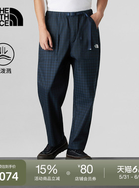 北面UE设计师款格纹休闲裤男多口袋户外防泼水TheNorthFace|8E1Y