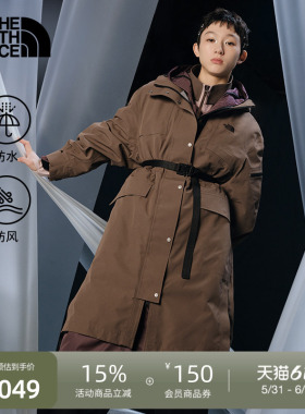 北面UE冲锋衣女款硬壳外套中长款廓形防水户外TheNorthFace|8CHW