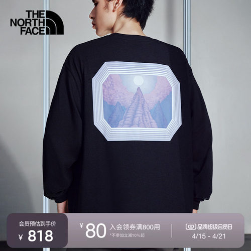 北面UE设计师款男纯棉长袖T恤