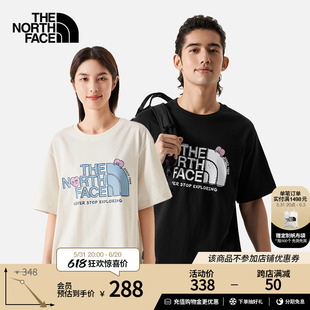 舒适透气户外春季 新款 T恤爱心情侣款 TheNorthFace北面短袖 88FX