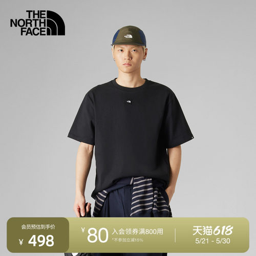 北面UE男重磅纯棉舒适短袖T恤