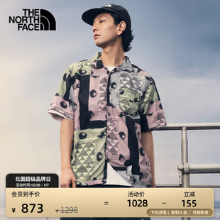轻薄休闲户外夏新TheNorthFace 衬衫 8CKQ 男短袖 北面UE设计师款