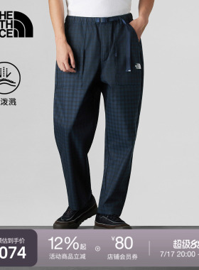 北面UE设计师款格纹休闲裤男多口袋户外防泼水TheNorthFace|8E1Y