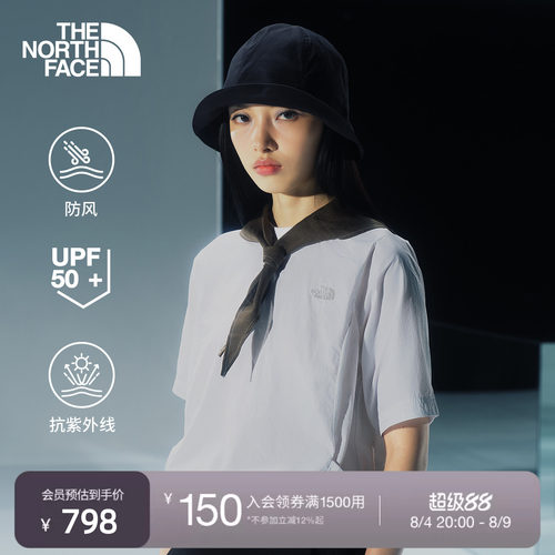 北面UE设计师女防风防晒短袖T恤