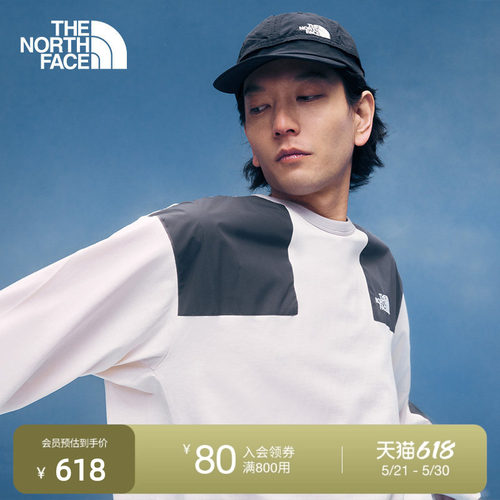 北面UE男宽松休闲长袖T恤