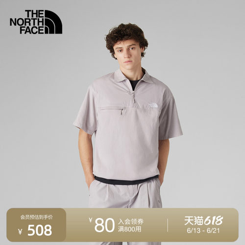 北面UE设计师款男透气短袖POLO衫