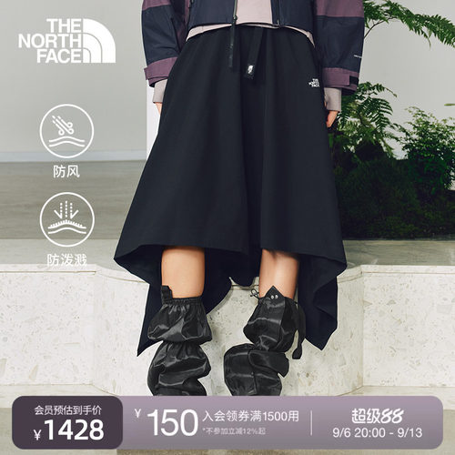 北面UE设计师款女防风防泼水半裙