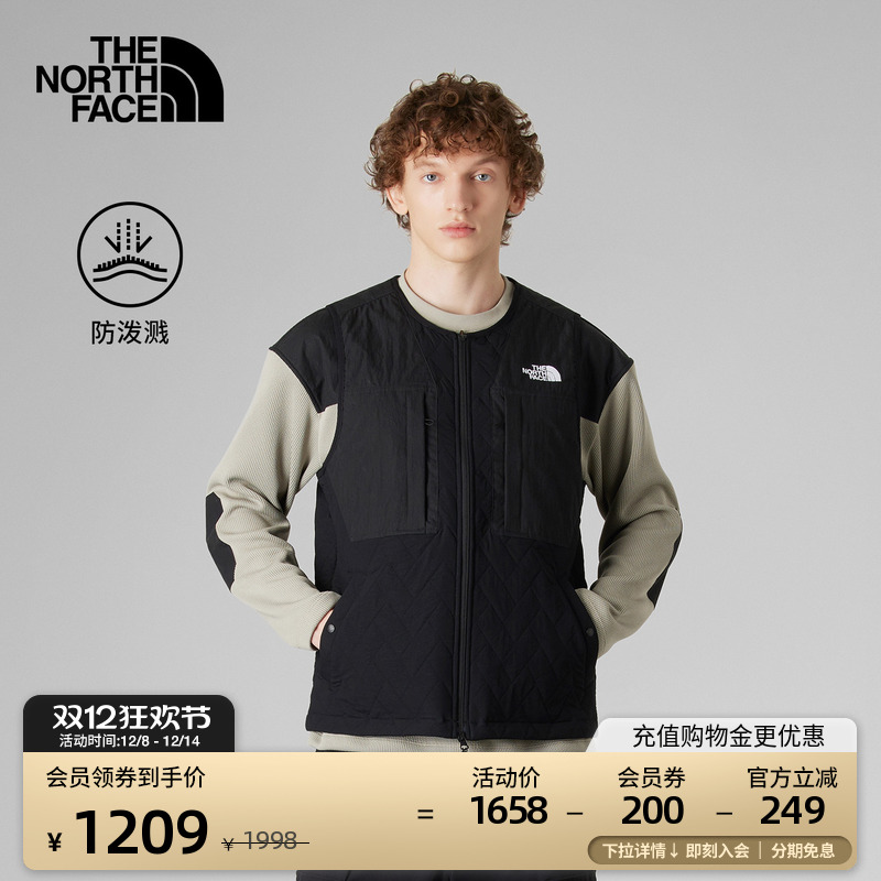 北面UE男防泼水夹棉马甲