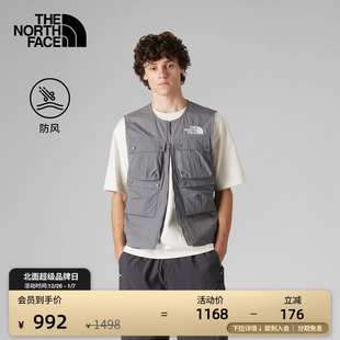 8CKG TheNorthFace 北面UE设计师款 男防风马甲多口袋机能户外新款