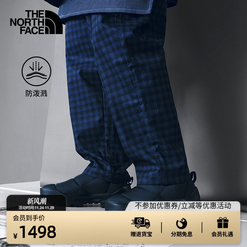 北面UE设计师款男防泼水格纹裤