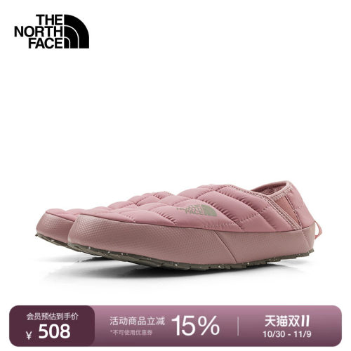 北面女保暖抓地户外营地鞋
